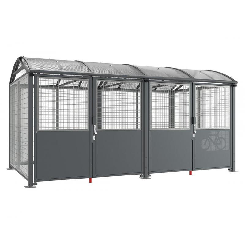 Refugi per bicicletes i motos Bòveda amb portes